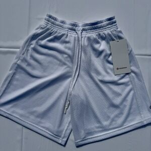 LULULEMON NWT Relaxed-Fit Mesh‎ Training Short 8" White Size 2